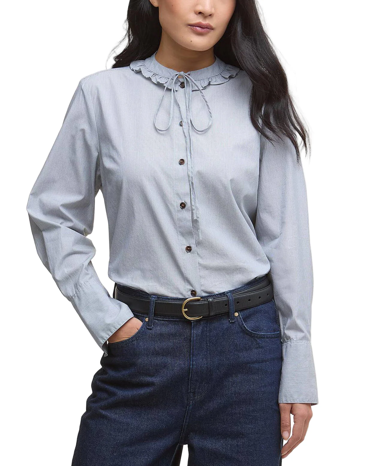 Barbour Womens Cecelia Striped Long Sleeve Shirt - Image 2
