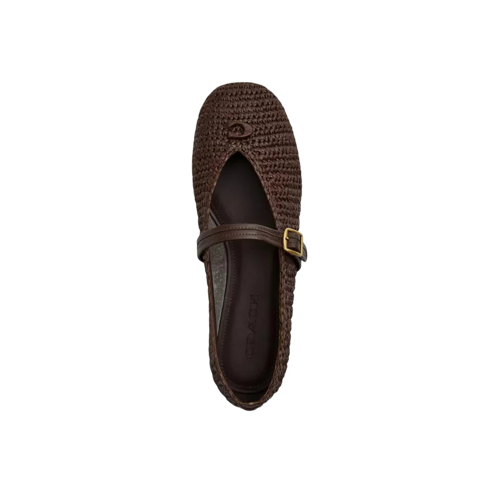 Coach Womens Sculpted C Soft Mary Jane Flats - Image 4