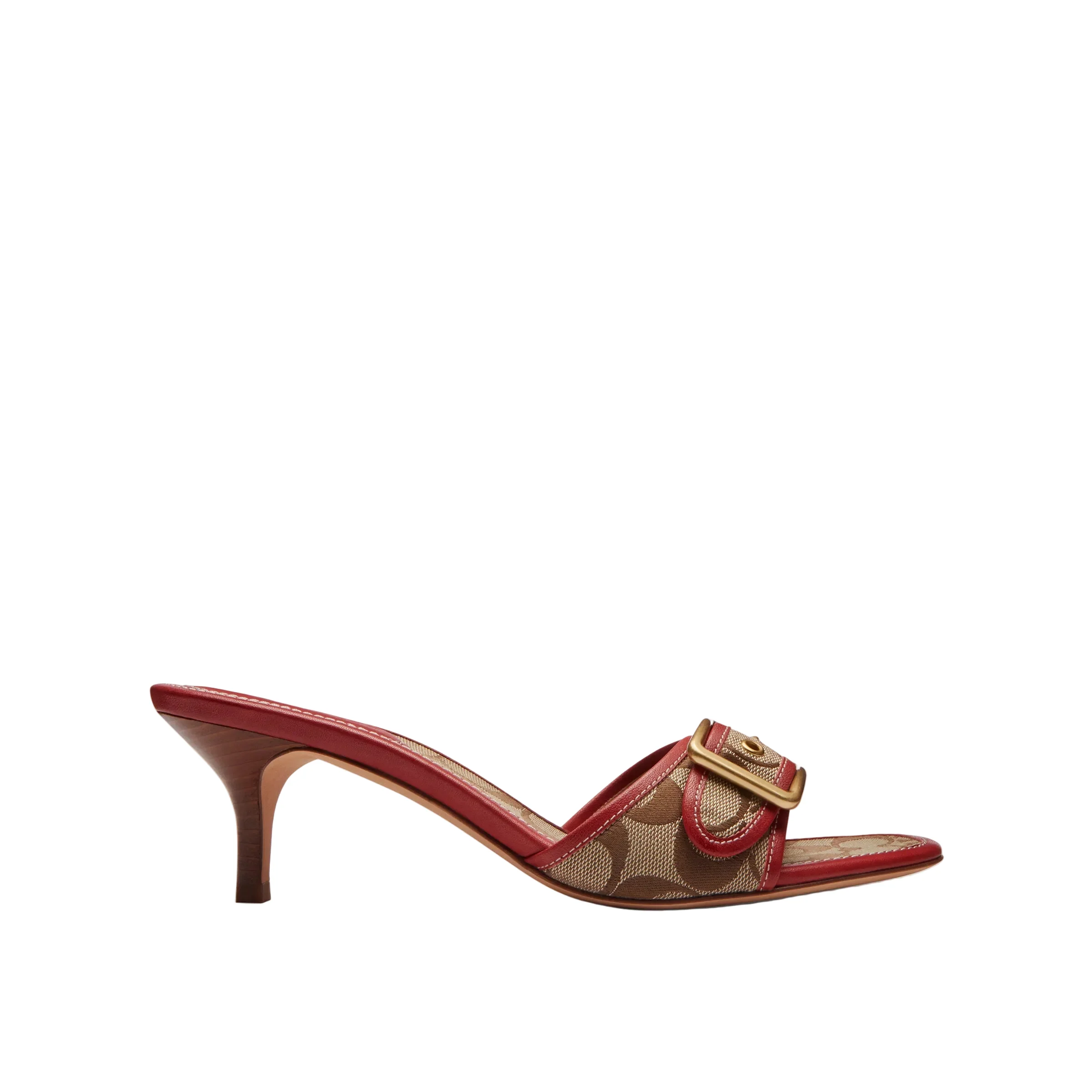COACH Womens Signature Jacquard Margot Sandals