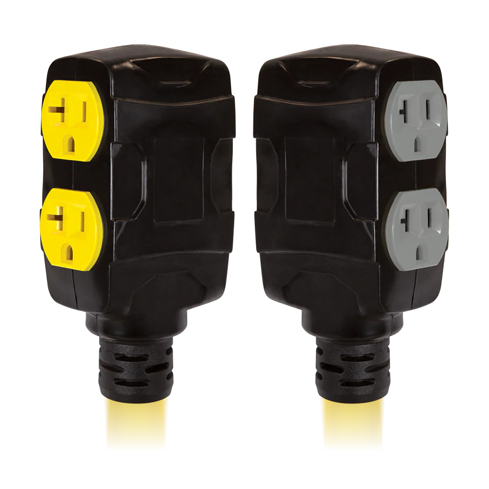 Champion Power Equipment 25-Foot 30-Amp 125/250-Volt Duplex-Style Generator Extension Cord (L14-30P to four 5-20R) - Image 2
