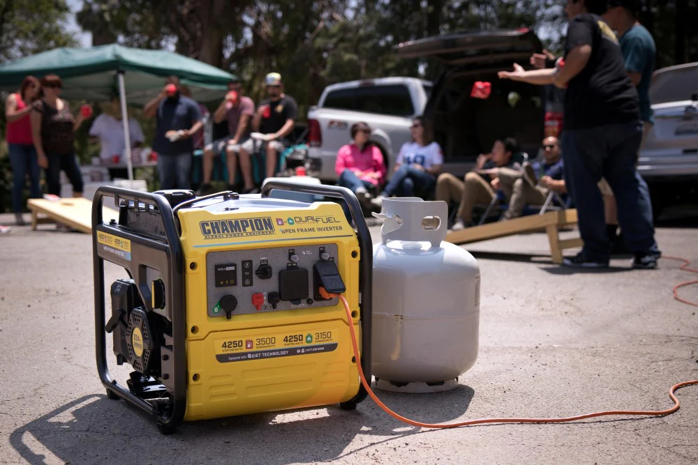 Champion Power Equipment 4250-Watt Dual Fuel RV Ready Open Frame Inverter Generator with Quiet Technology - Image 2
