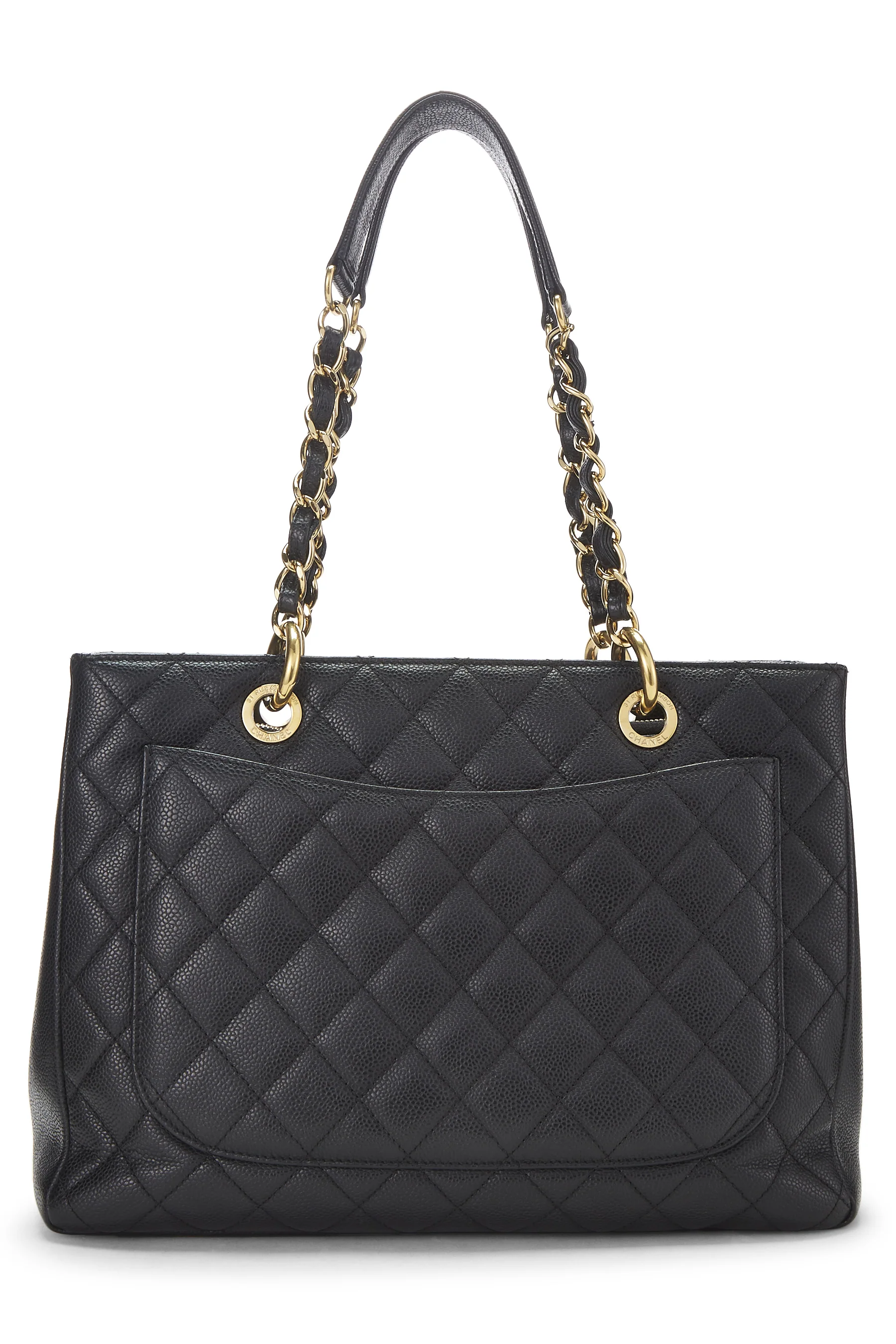 Chanel Caviar Grand Shopping Tote Handbag - Image 4