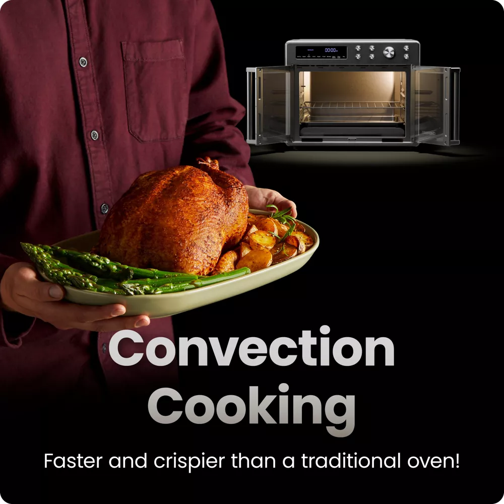 CHEFMAN French Door 10-In-1 Toaster Oven Air Fryer - 26 Qt. - Image 3