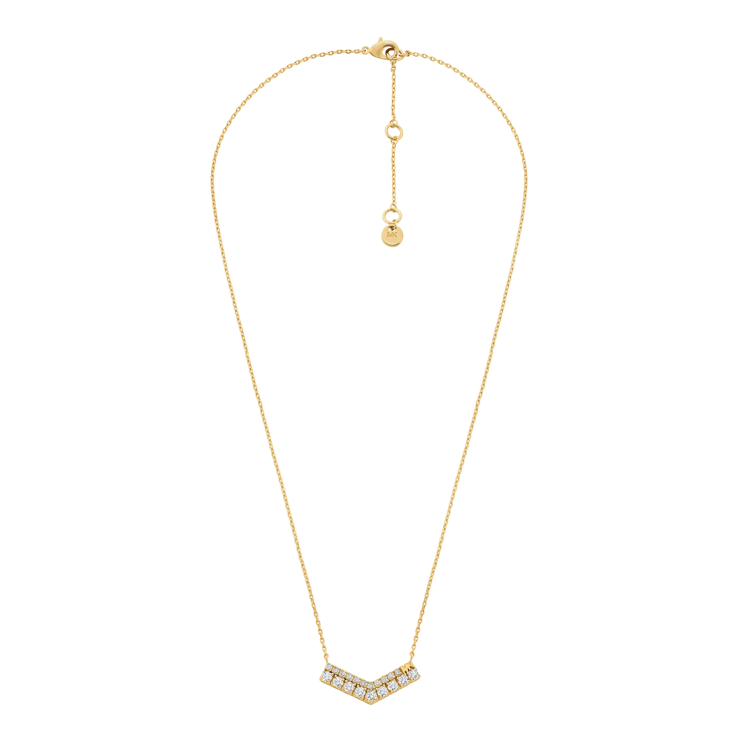 Michael Kors Gold-Plated Pavé Pendant Necklace - Image 2