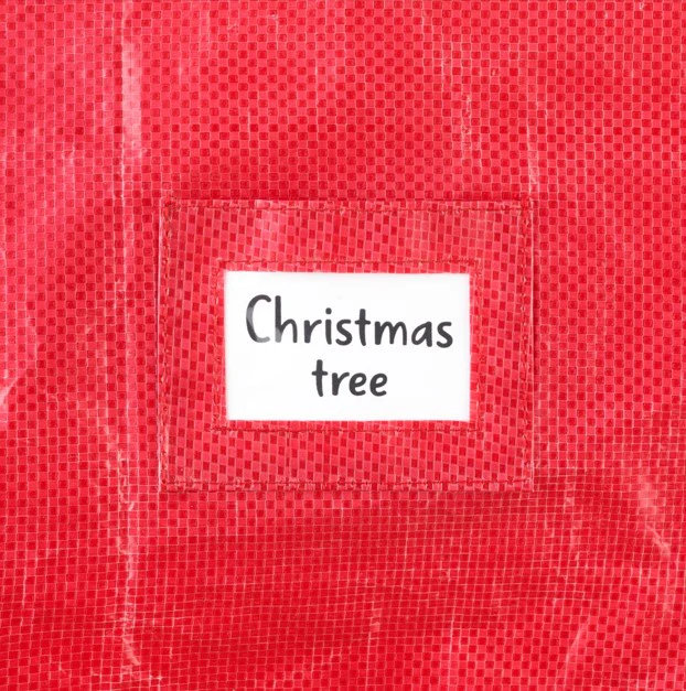 Whitmor Deluxe '9' Christmas Tree Bag Red with Green Trim - Image 5