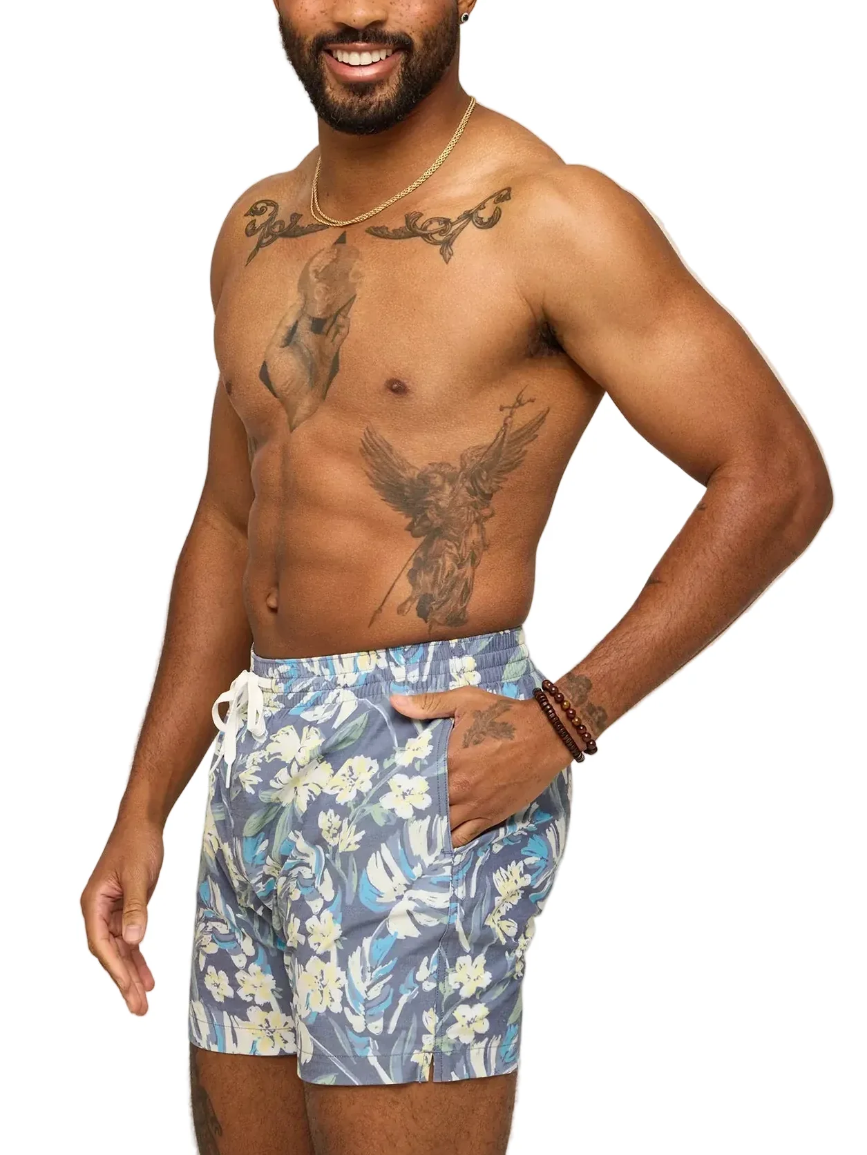 Chubbies Mens The Starry Night Stems 5.5" Classic Lined Swim Trunks - Image 3