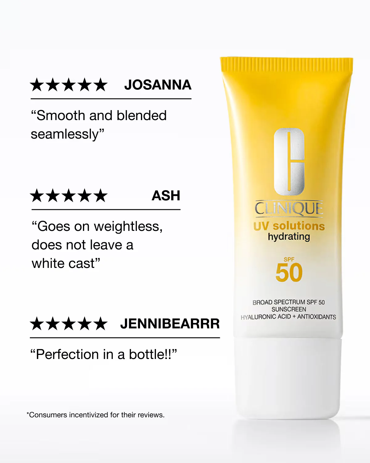 Clinique UV Solutions Hydrating Sunscreen Broad Spectrum SPF 50/PA++++ - Image 4