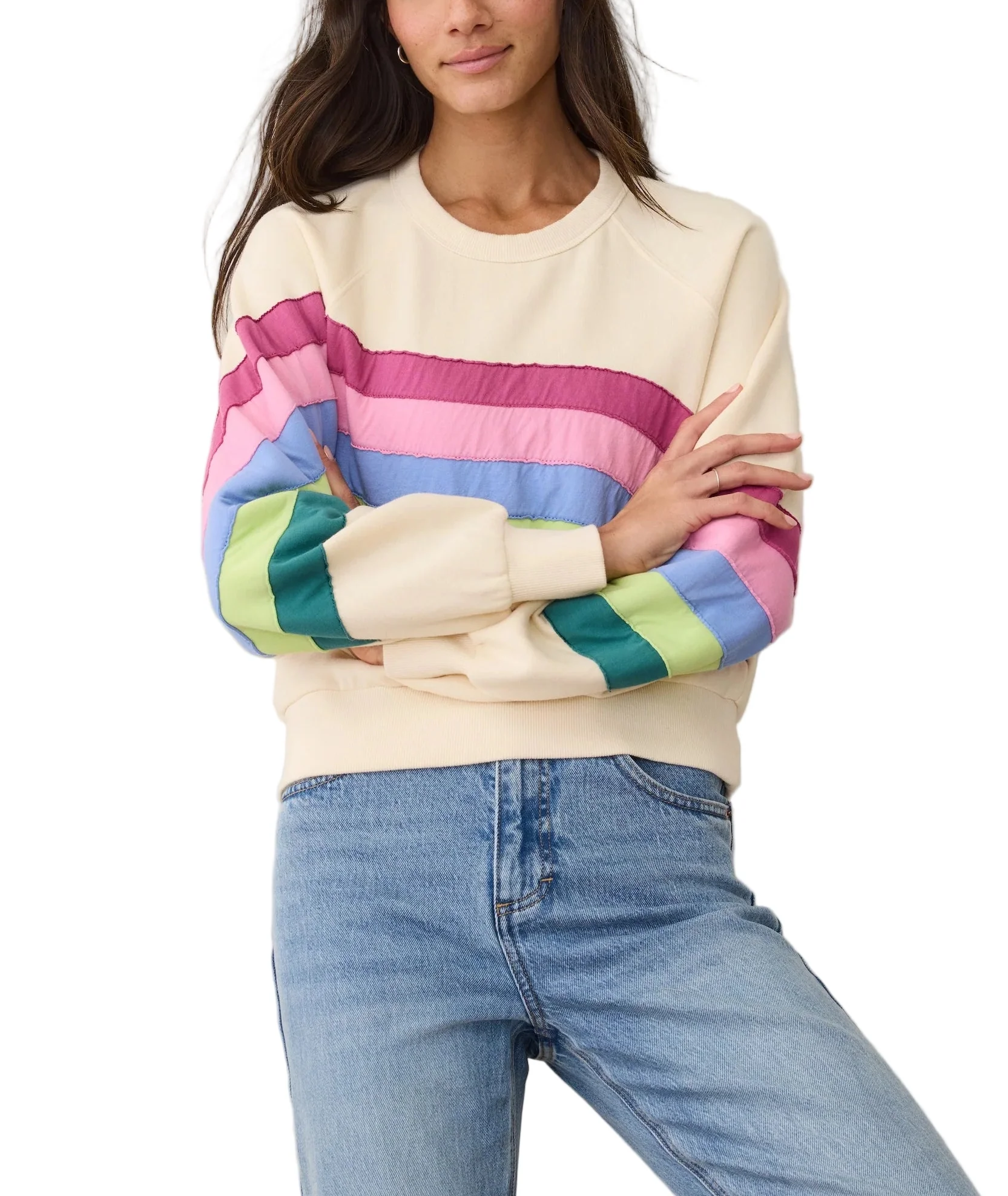 Marine Layer Womens Cloud 9 Fleece Crewneck Sweater - Image 3