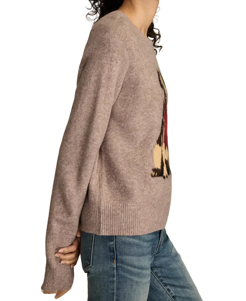 Lucky Brand Womens Cloud Soft Bug Crewneck Sweater - Image 4