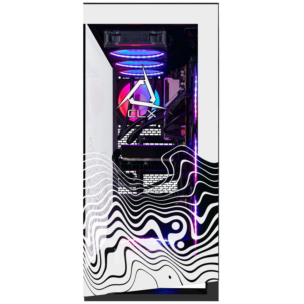 CLX Horus Gaming Desktop - Liquid Cooled AMD Ryzen 7 9800X3D 4.7GHz 8-Core Processor, 64GB DDR5 Memory, GeForce RTX 5070 Ti 16GB GDDR7 Graphics, 2TB NVMe M.2 SSD, 6TB HDD, WiFi, Windows 11 Home 64-bit - Image 2