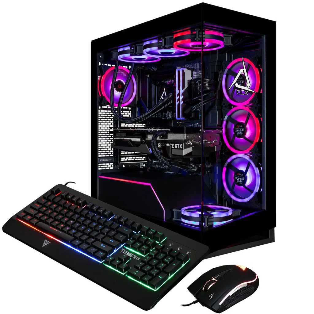 CLX Horus Gaming Desktop - Liquid Cooled Intel Core Ultra 9 285K 3.7GHz 24-Core Processor, 96GB DDR5 Memory, GeForce RTX 5080 16GB GDDR7 Graphics, 2TB NVMe M.2 SSD, 8TB HDD, WiFi, Windows 11 Home 64-bit - Image 4