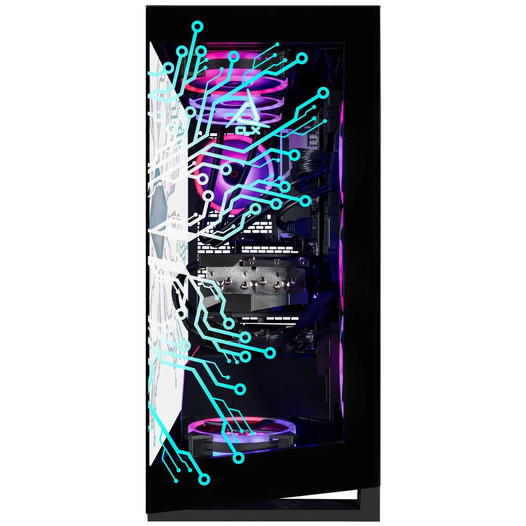 CLX Horus Gaming Desktop - Liquid Cooled Intel Core Ultra 9 285K 3.7GHz 24-Core Processor, 64GB DDR5 Memory, GeForce RTX 5070 Ti 16GB GDDR7 Graphics, 2TB NVMe M.2 SSD, 6TB HDD, WiFi, Windows 11 Home 64-bit - Image 2