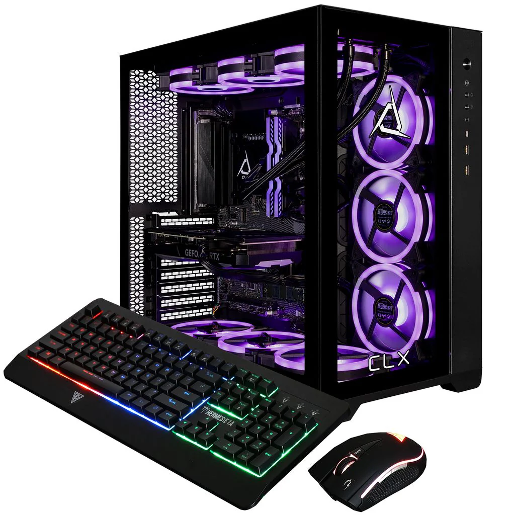 CLX SET Gaming Desktop - Liquid Cooled Intel Core i9 14900KF 3.2GHz 24-Core Processor, 64GB DDR5 Memory, GeForce RTX 5070 12GB GDDR7 Graphics, 2TB NVMe M.2 SSD, 6TB HDD, WiFi, Windows 11 Home 64-bit - Image 5