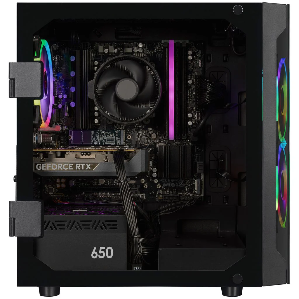 CLX SET Gaming Desktop - AMD Ryzen 7 8700F 4.1GHz 8-Core Processor, 16GB DDR5 Memory, GeForce RTX 5060 8GB GDDR7 Graphics, 1TB NVMe M.2 SSD, WiFi, Windows 11 Home - Image 2