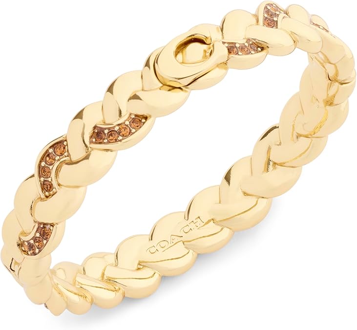 Coach Signature C Braided Hinge Bangle Bracelet - Image 2
