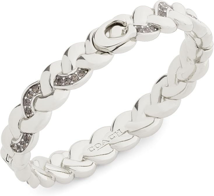 Coach Signature C Braided Hinge Bangle Bracelet - Image 2