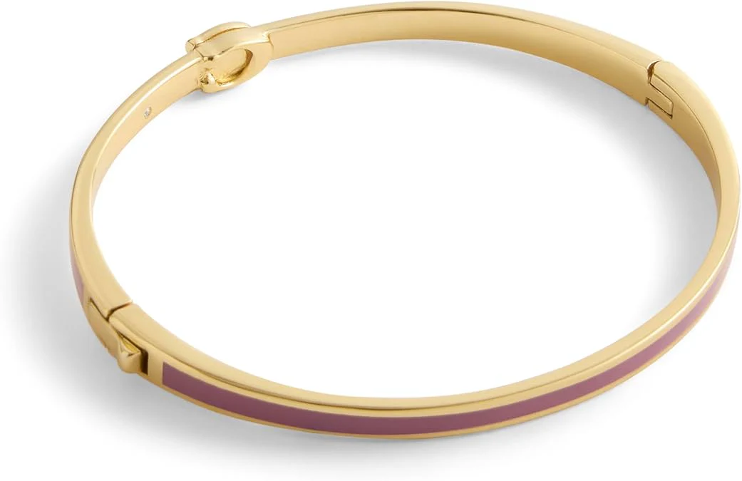 Coach Signature C Enamel Hinged Bangle Bracelet - Image 3