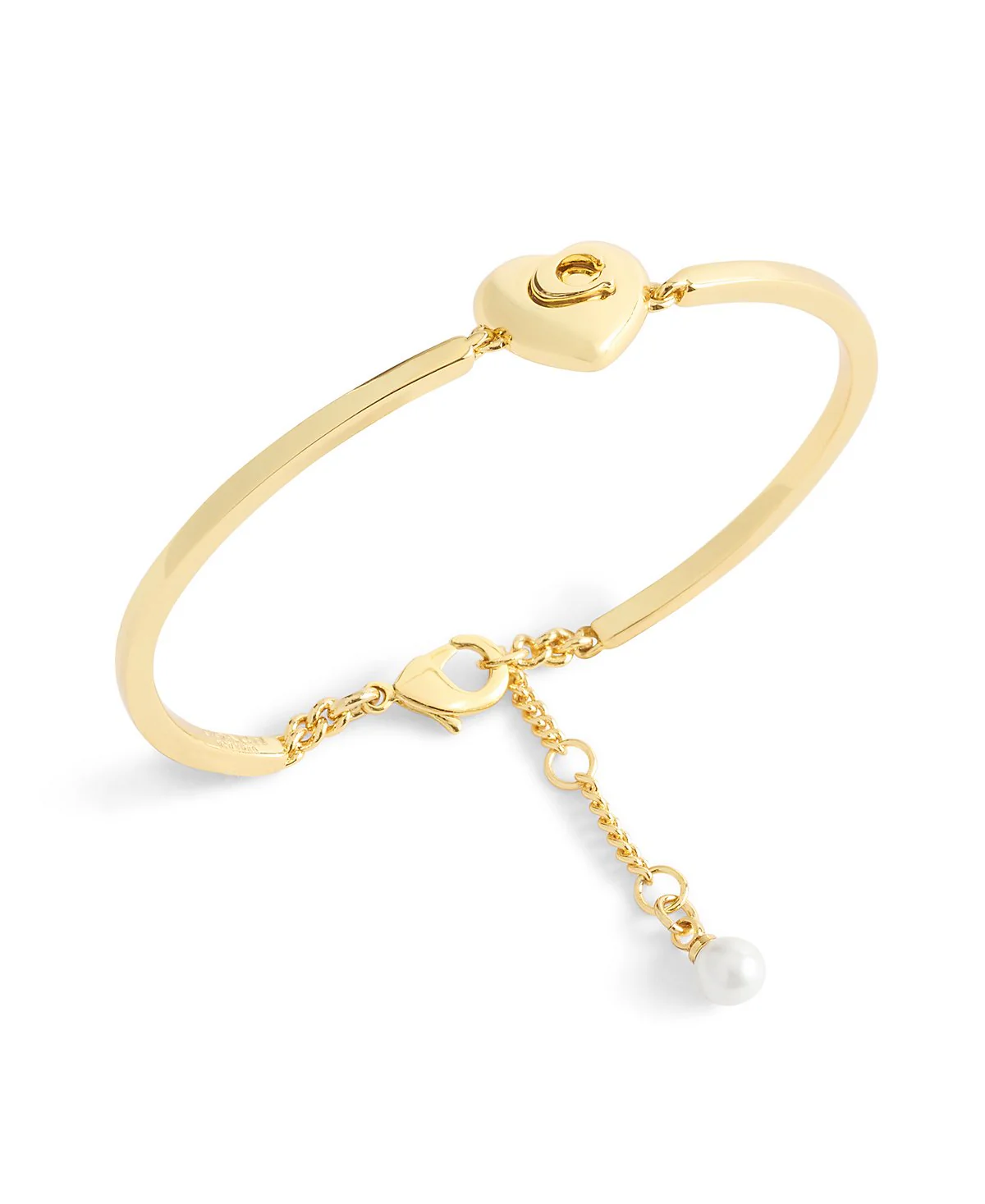 Coach Signature Gold Heart Bracelet - Image 2