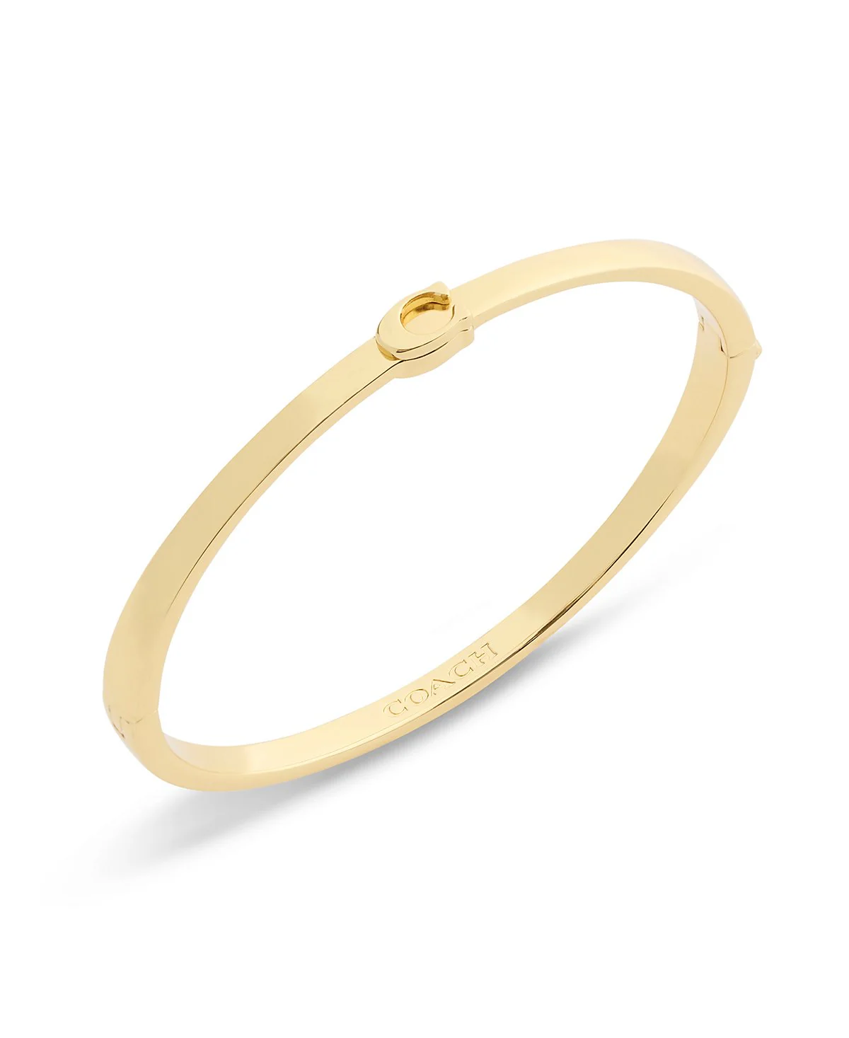 Coach Gold Minimal C Hinged Bangle Bracelet - Image 2