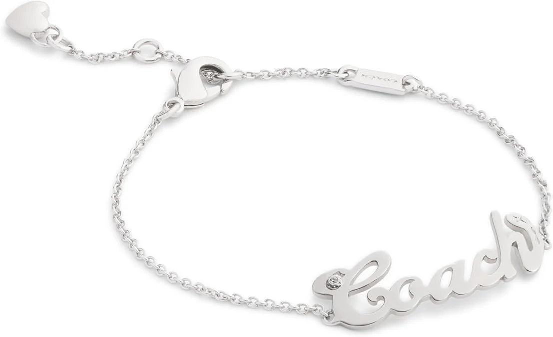 Coach Signature Name Plate Flex Bracelet