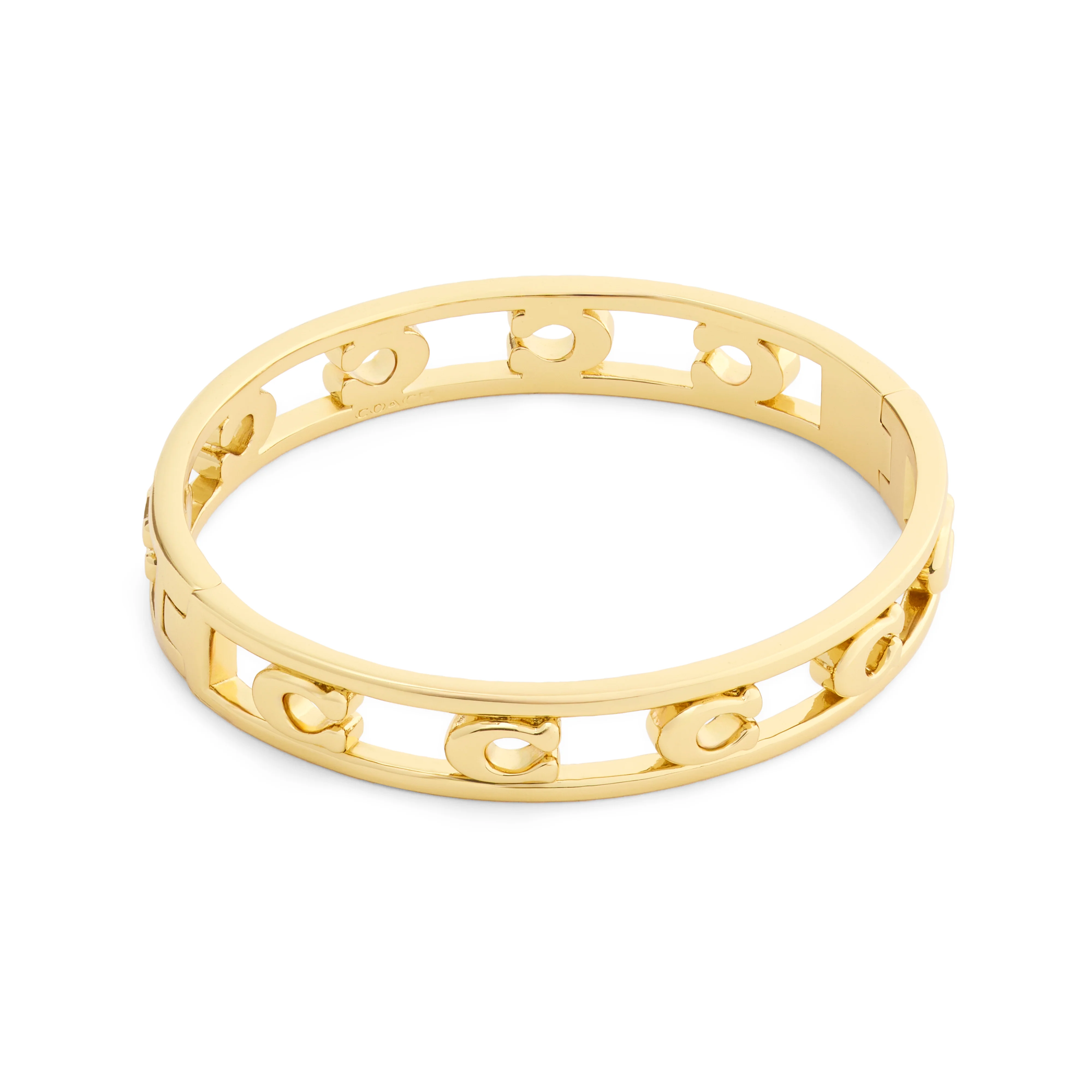 Coach Signature C Hinged Bangle Bracelet