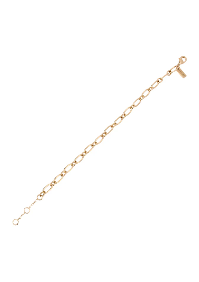 Coach Charm Starter Chain Link Bracelet - Gold Plated - Image 2