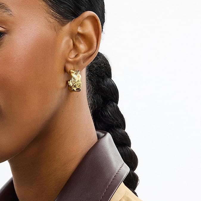 Coach Signature C Braided Hoop Earrings - Image 4
