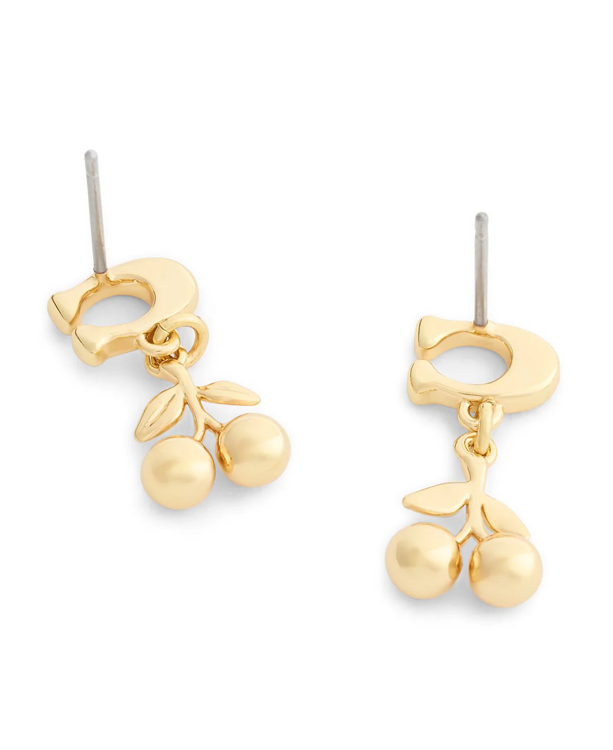 COACH Cherry Signature C Drop Earrings - Image 3