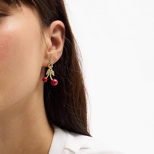 Coach Signature C Cherry Drop Earrings - Image 4