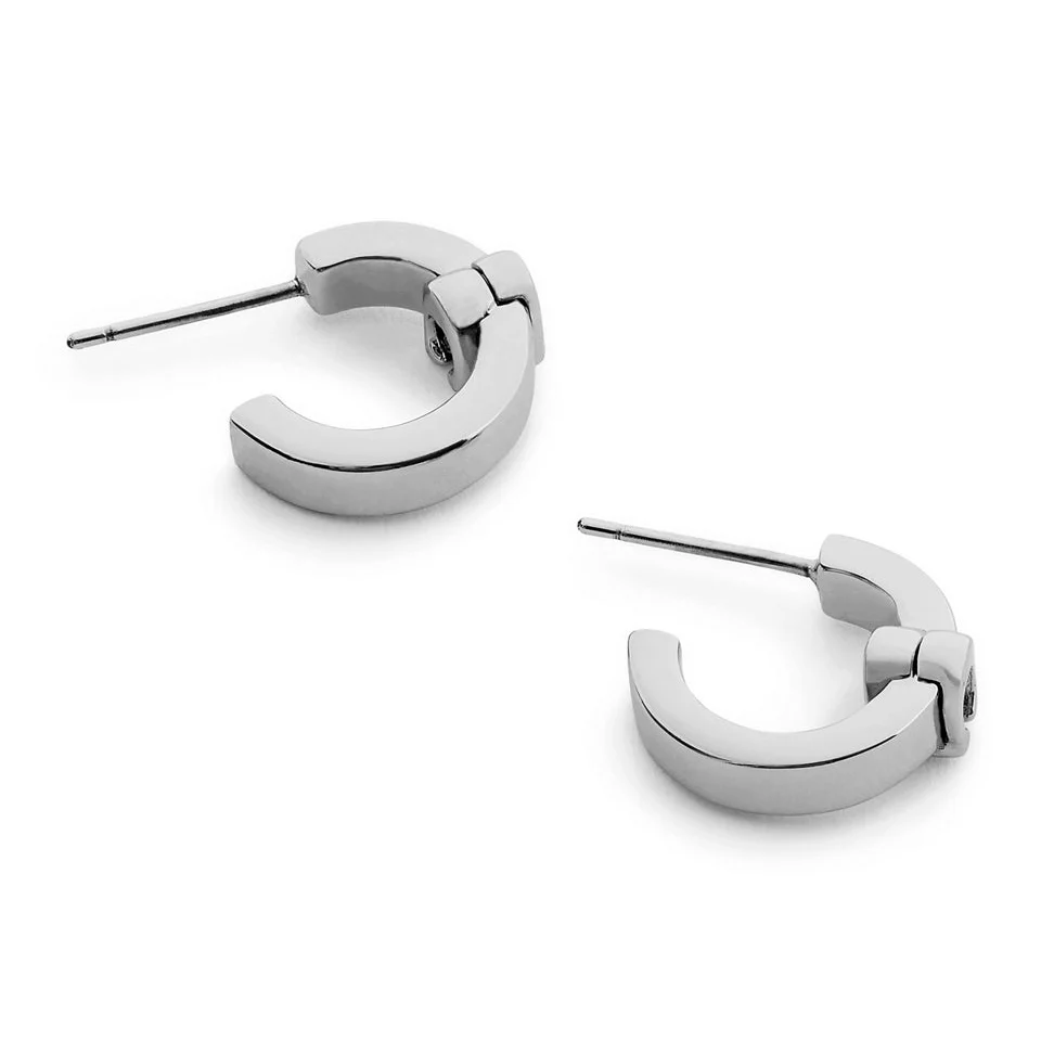 Coach Signature C Hinged Bangle Huggie Earrings - Image 3