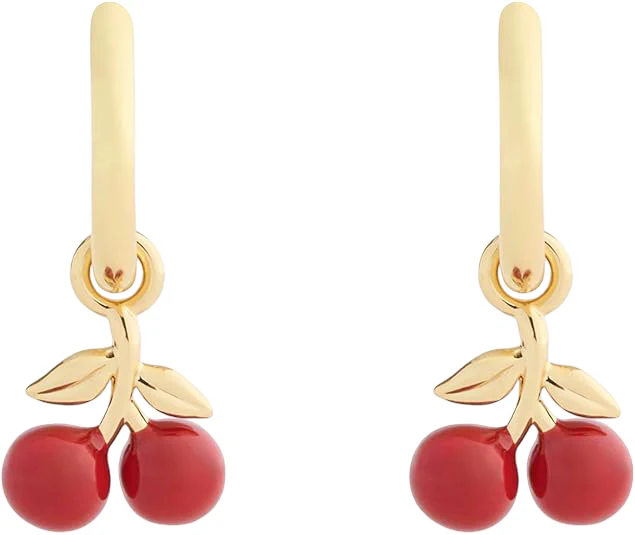 Coach Cherry Charm Huggie Earrings - Image 2