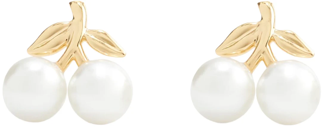 Coach Pearl Cherry Stud Earrings - Image 2