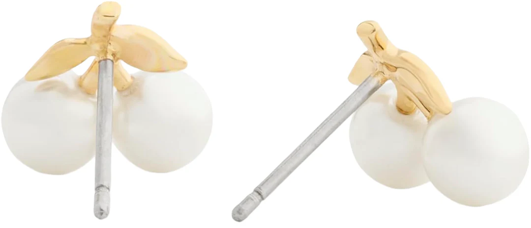 Coach Pearl Cherry Stud Earrings - Image 3