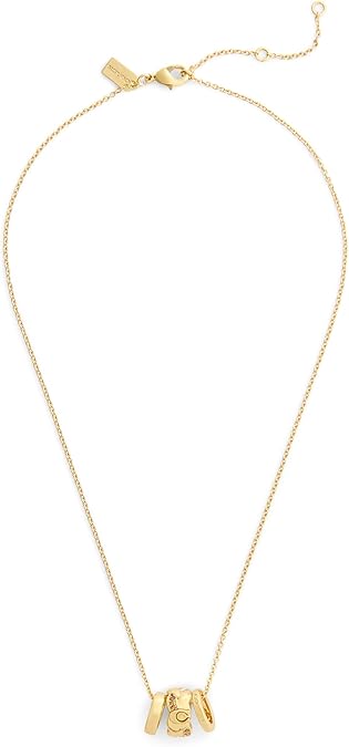 Coach Signature C Braided Rondelle Short Pendant Necklace - Image 2