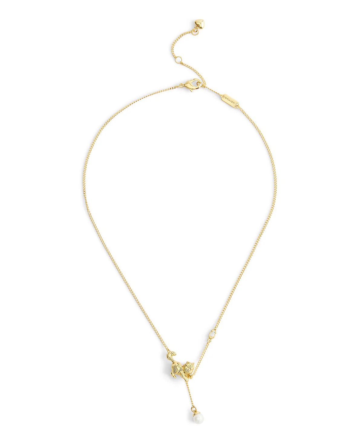 Coach Cat Pearl Pendant Necklace - Image 3