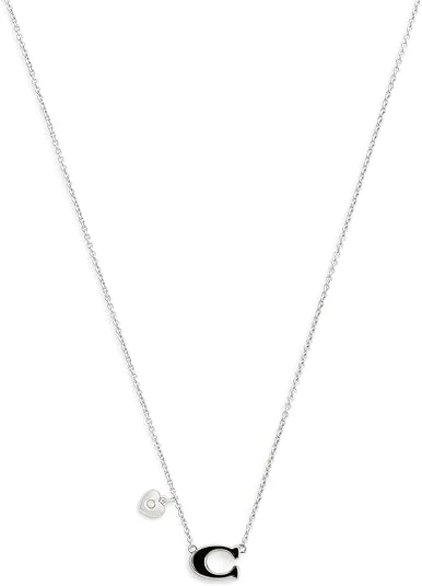 Coach Signature C Heart Short Pendant Necklace - Image 2