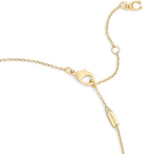 Coach Signature C Tea Rose Short Pendant Necklace - Image 4