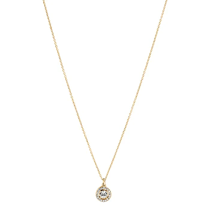 Coach Halo Pave Pendant Necklace