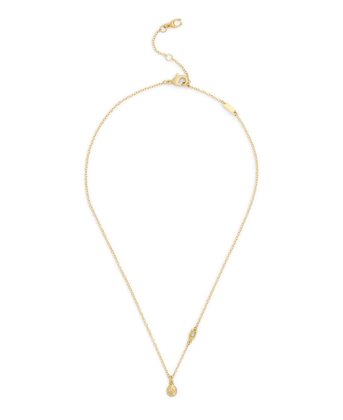 COACH Mini Ladybug Short Pendant Necklace