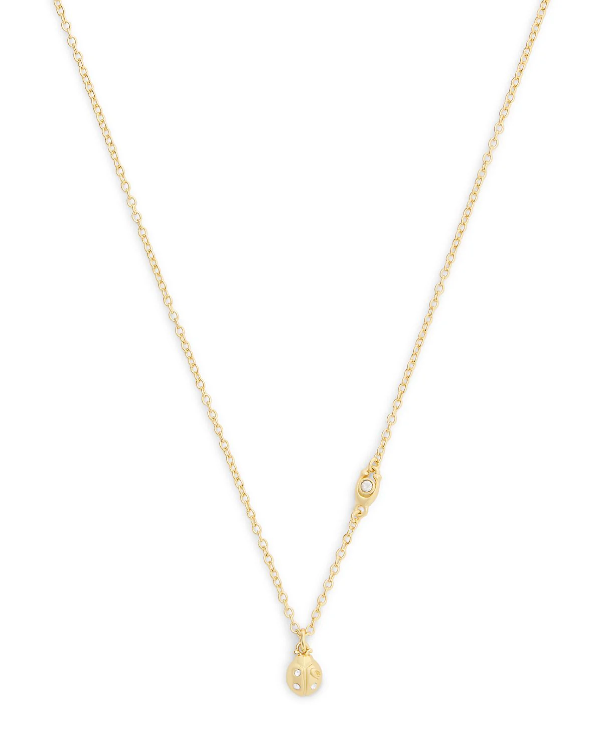 COACH Mini Ladybug Short Pendant Necklace - Image 2
