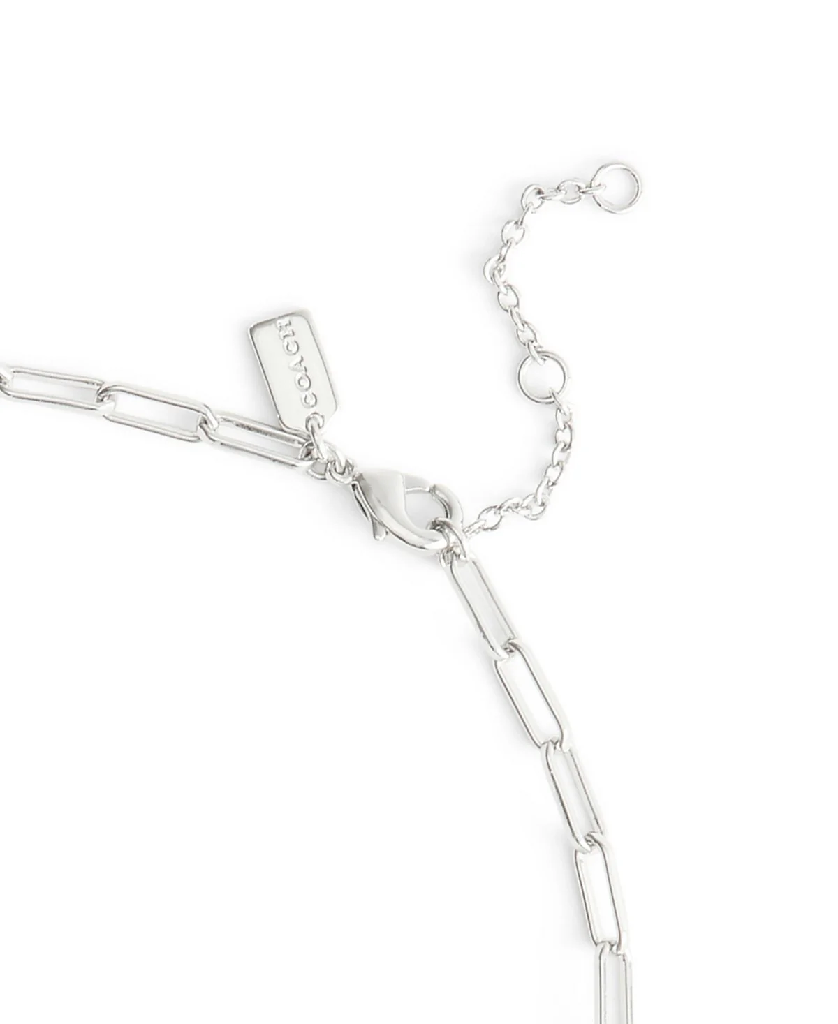 Coach Silver Quilted Cut Out Star Pendant Necklace - Image 3