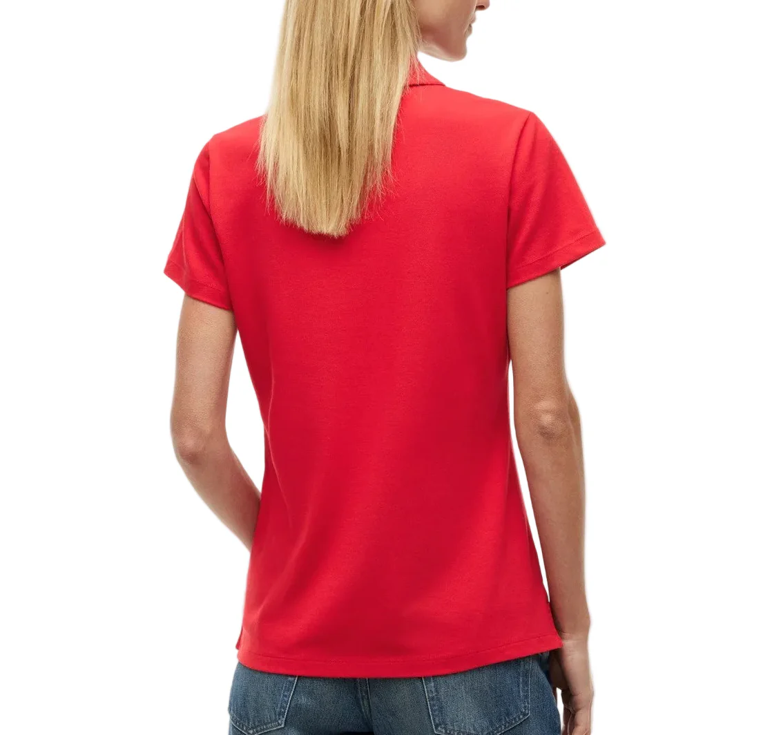 Tommy Hilfiger Womens Classic Pique Short-Sleeve Polo T-Shirt - Image 2