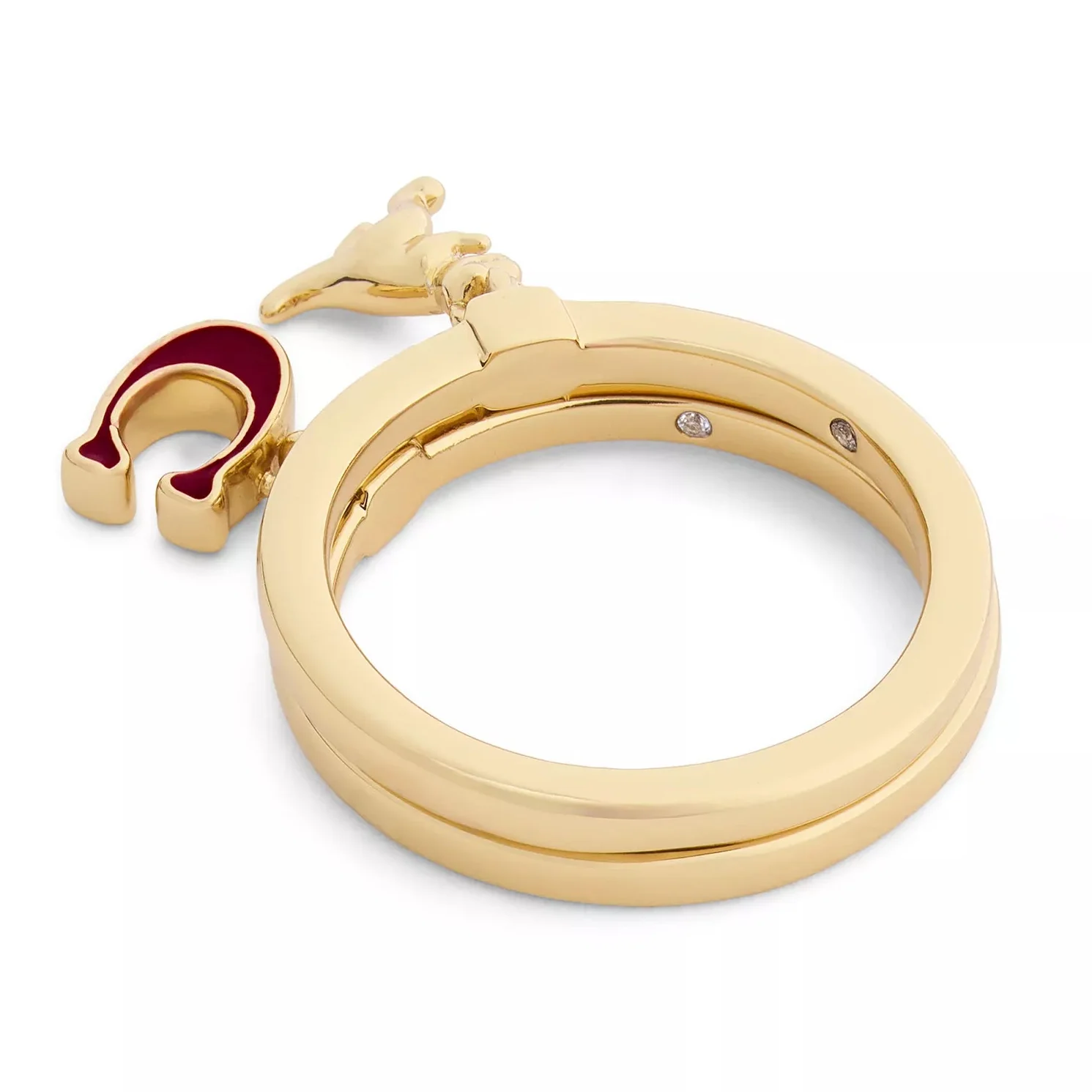 Coach Signature C Rexy Charm Duo Ring Set - Size 6 - Image 2