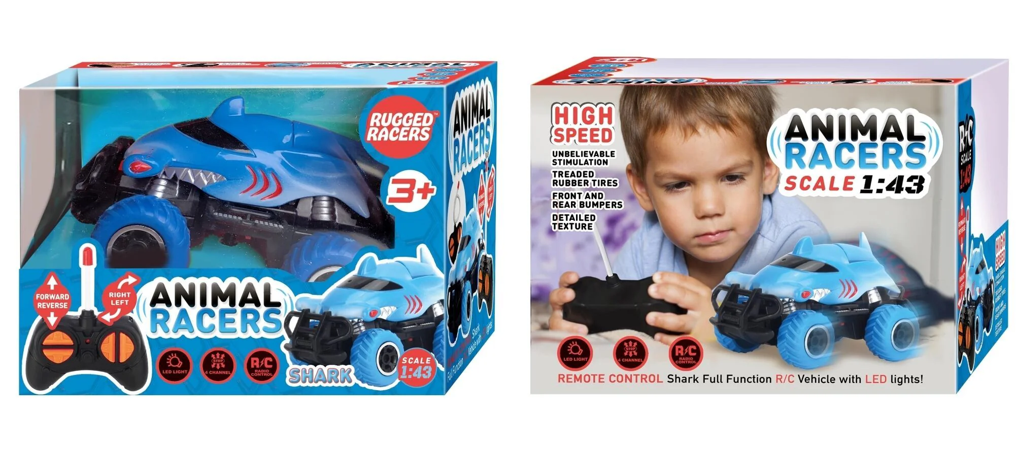 Rugged Racers Mini Shark Remote Control Racer Toy - Image 6