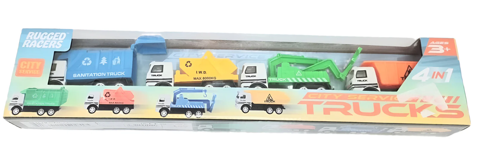 Rugged Racers City Service Trucks Toy - Image 2