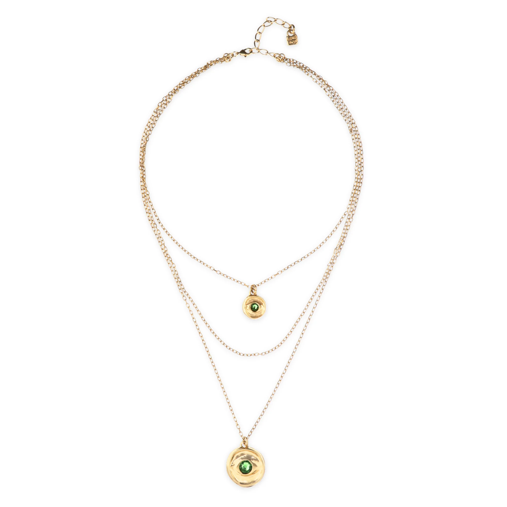 UNOde50 Ser Intuitiva Gold-Plated Body Pendant Chain Necklace