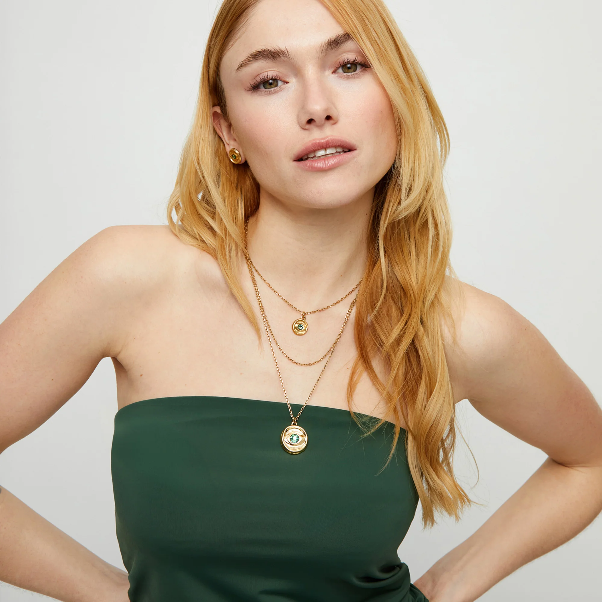 UNOde50 Ser Intuitiva Gold-Plated Body Pendant Chain Necklace - Image 5