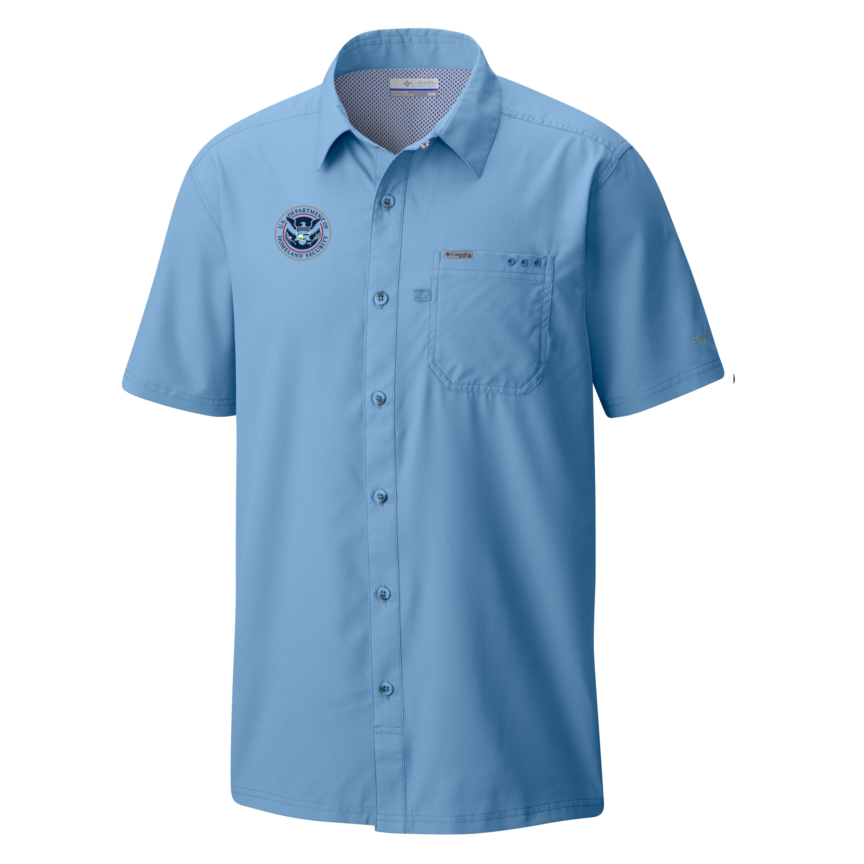 Columbia Mens DHS Slack Tide Short Sleeve Camp Shirt