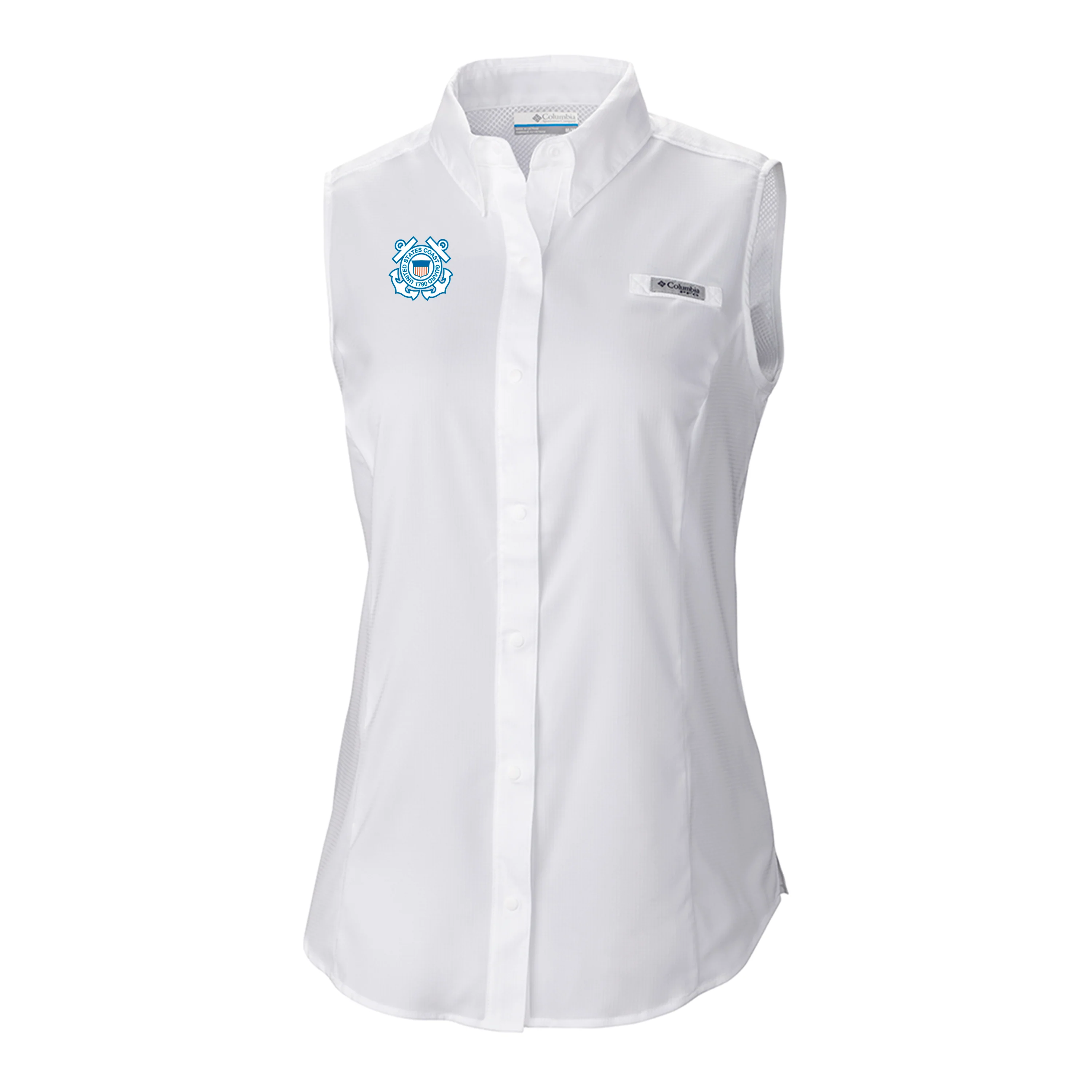Columbia Womens Coast Guard Tamiami Sleeveless Shirt