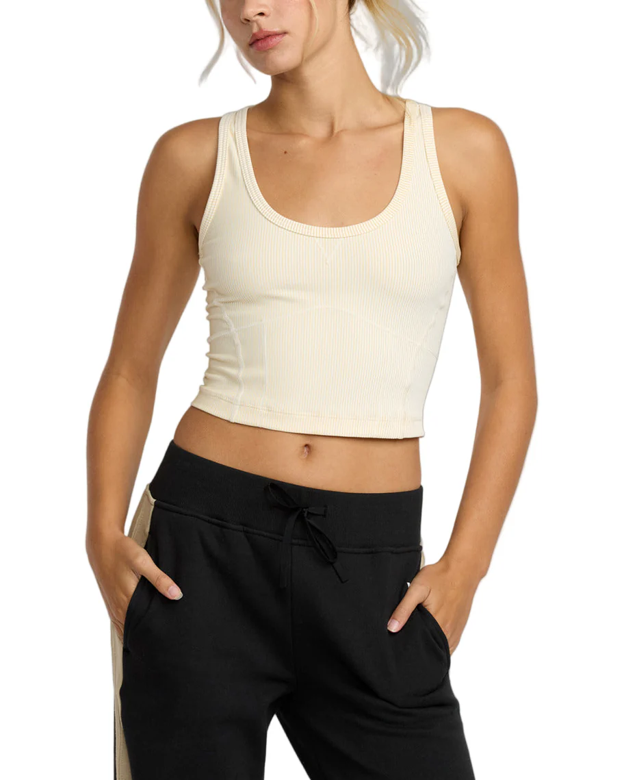 RVCA Womens Contrast Sports Vest Tank Top - Image 2